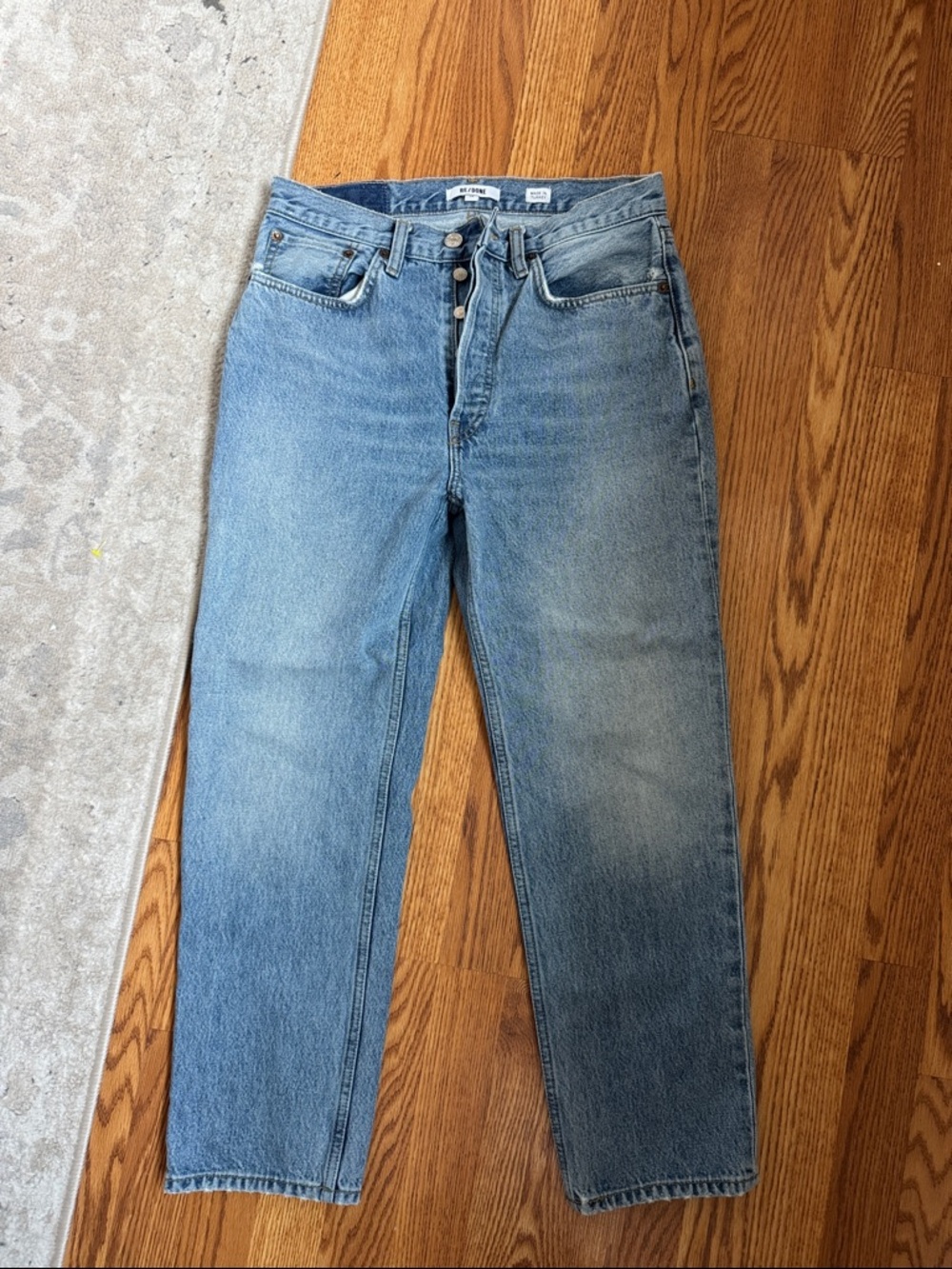 Re/Done Originals 70s Stove Pipe high rise jeans Size 29 blue